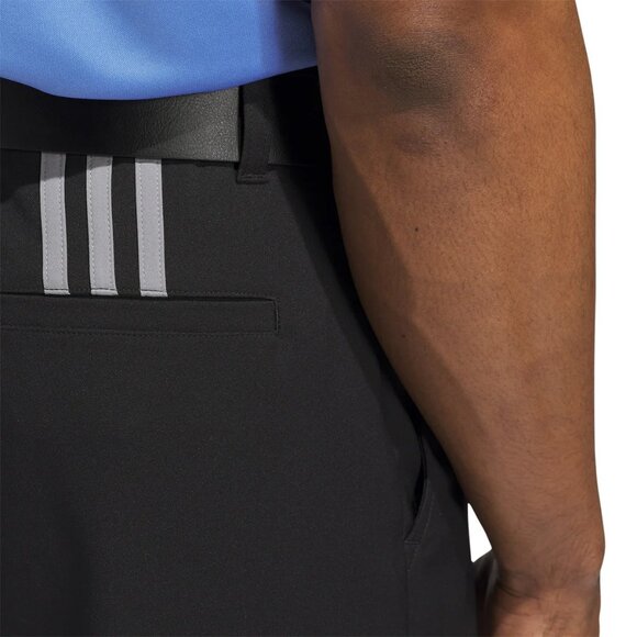 ADIDAS Golf 3-Stripe Men's Black /Gray Stripes 2 Pockets Athletic Shorts NWT - Picture 4 of 4